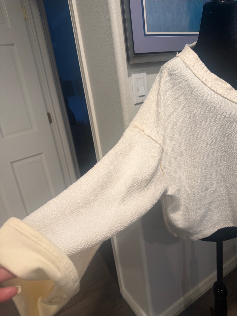 BUCKETLIST Cream V-Neck Top - Picture 3 of 6